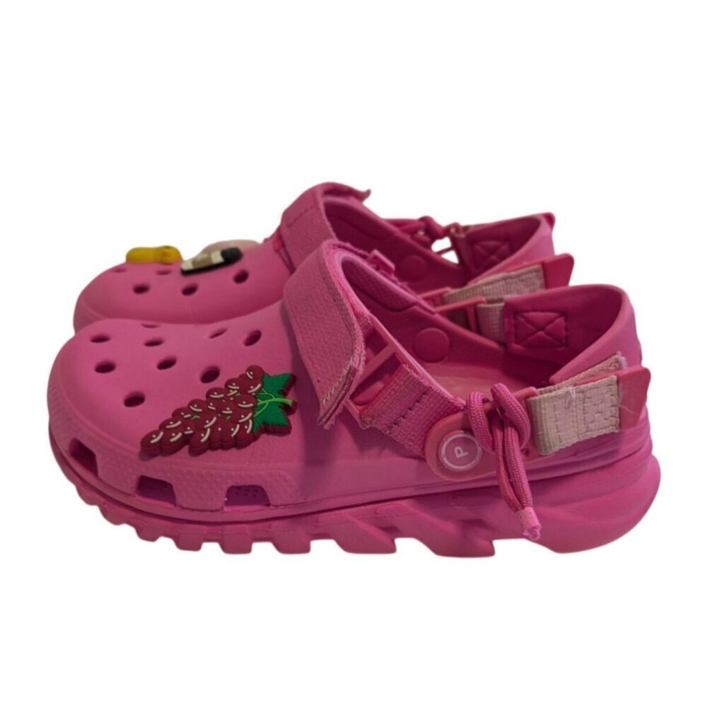 Post Malone x Crocs Duet Max II Clog Electric Pink Women's 6 Men's 4 Limited - Picture 8 of 11